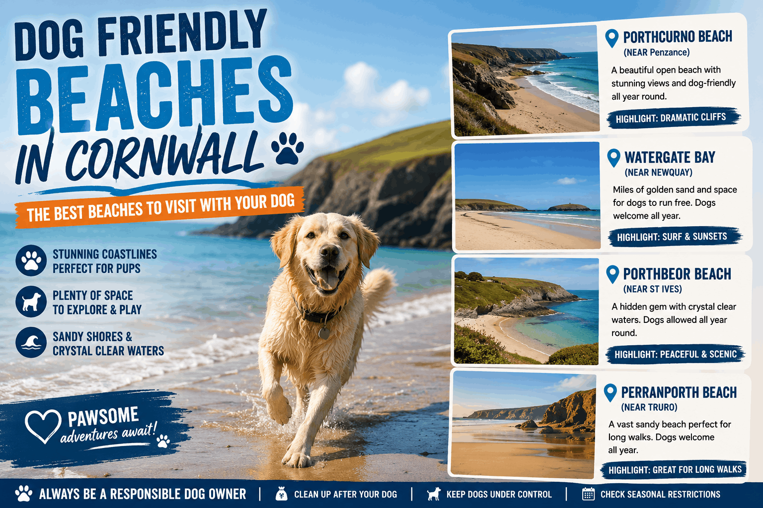 Dog Friendly Beaches in Cornwall