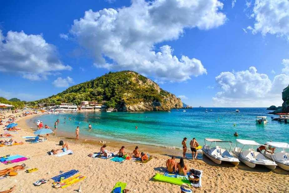 Paleokastritsa beach corfu