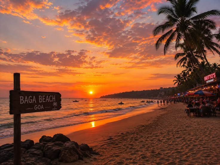Baga Beach in North Goa