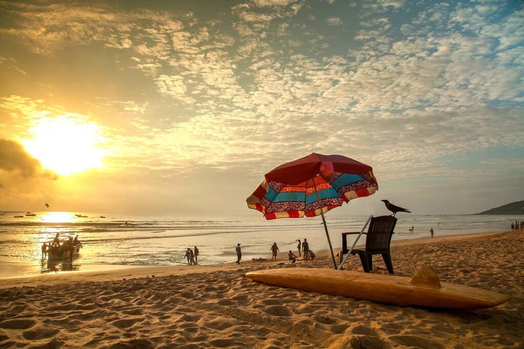 Calangute Beach in North Goa