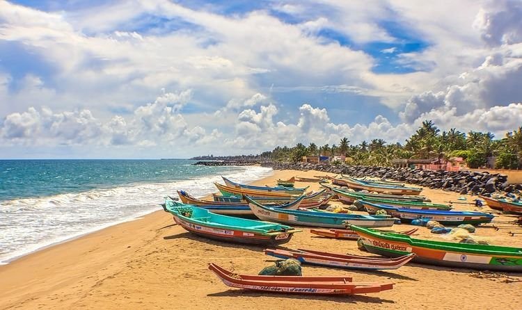 Promenade Beach in Pondicherry
